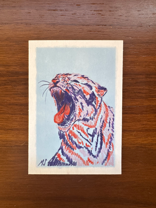 Tiger 1 aceo art card