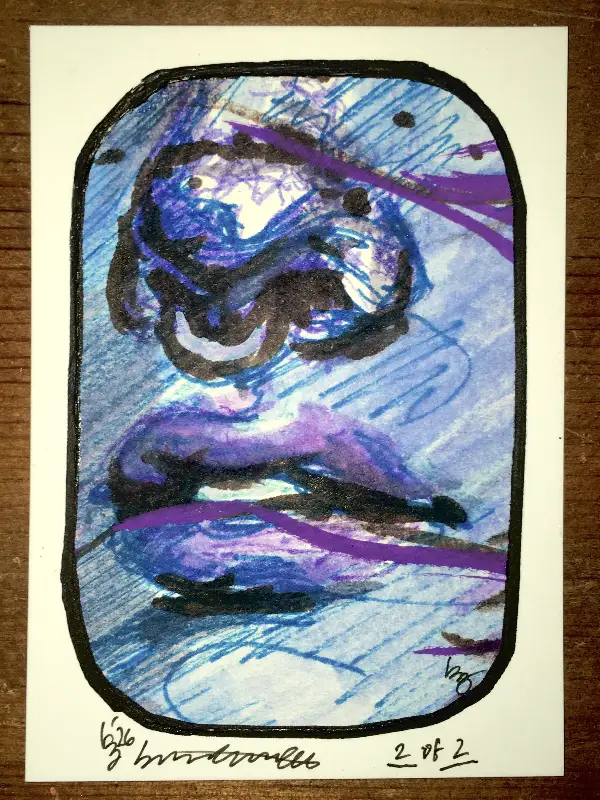 ACEO || Art Memory Collector Collaboration || Series 1 || Card 2 of 2 aceo art card