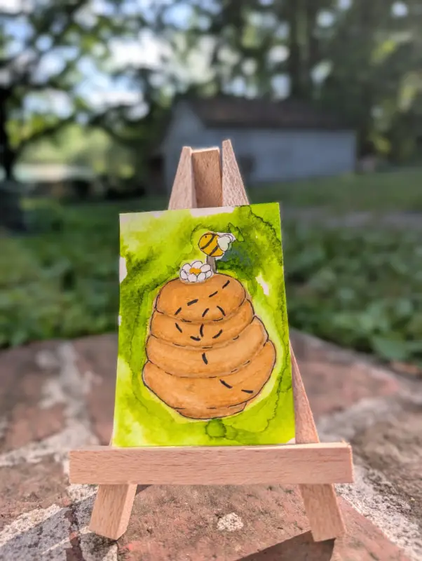 The Honey Jar aceo art card