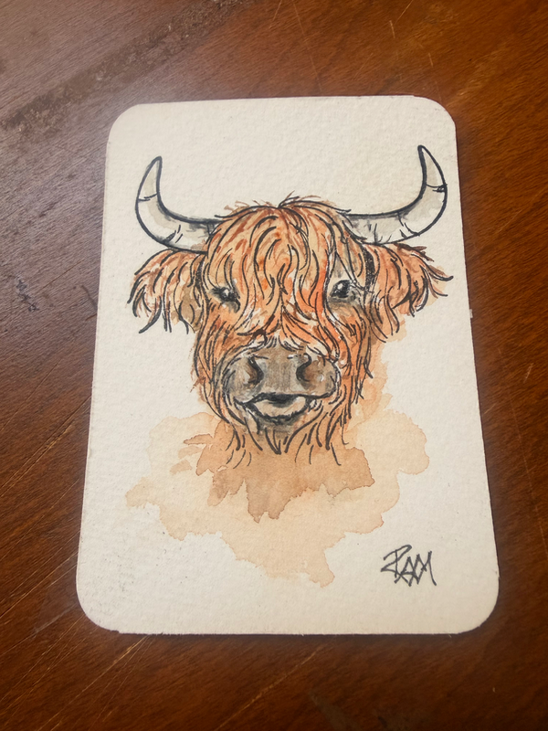 Me? I woke up like this aceo art card