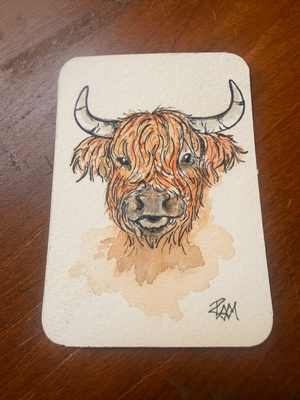 Me? I woke up like this aceo art card thumbnail 1