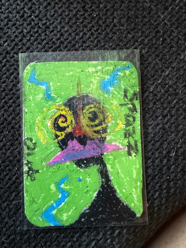 Spazz Out aceo art card