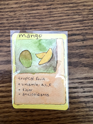 Mango 1/99 aceo art card thumbnail 2
