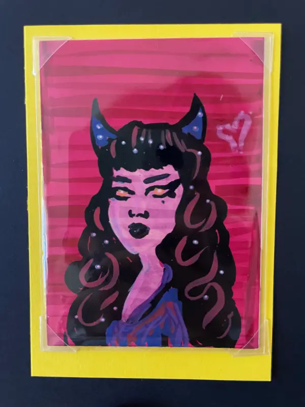 Calm rage aceo art card