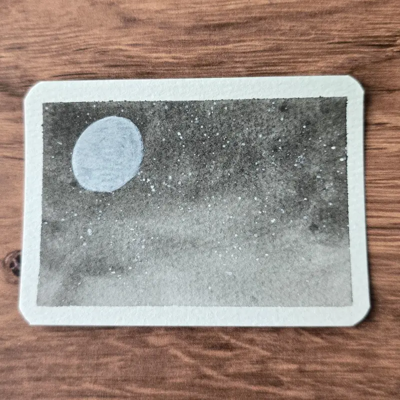 Night Sky aceo art card