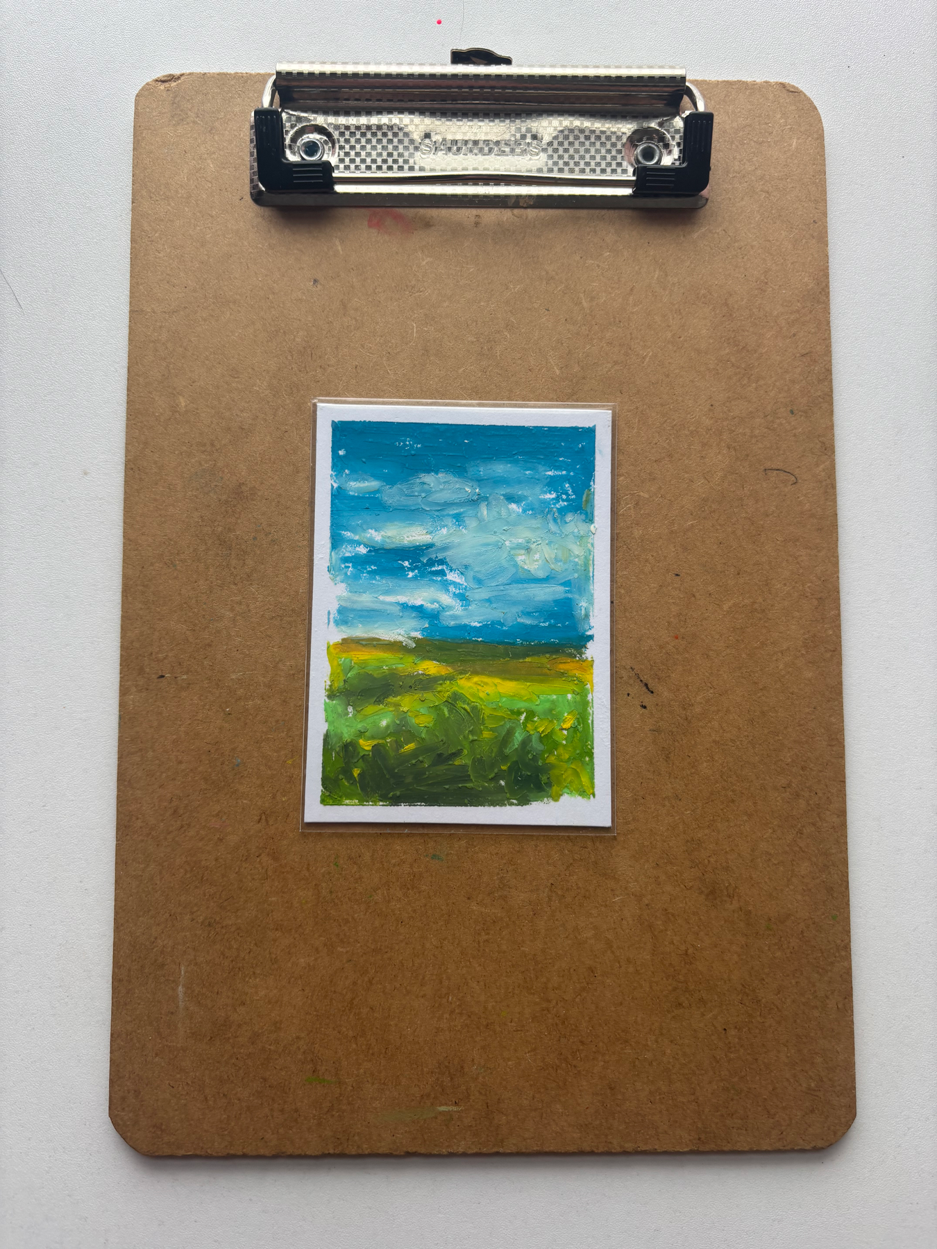 “Landscape:clouds” Abstract aceo art card