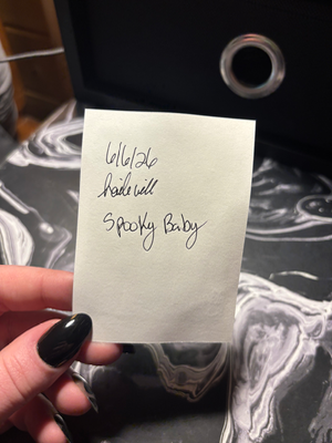 Spooky baby aceo art card thumbnail 3
