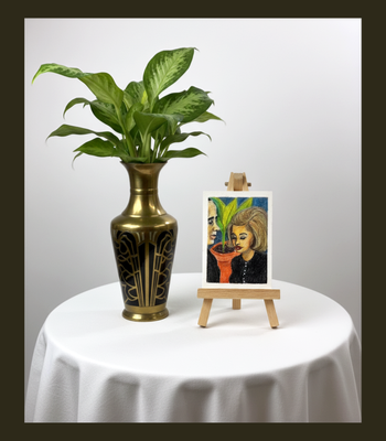 A Noir Moment - ACEO in Colored Pencil and Ink aceo art card thumbnail 2