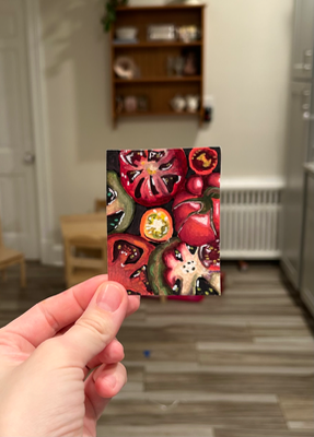 Heirloom Study aceo art card thumbnail 1