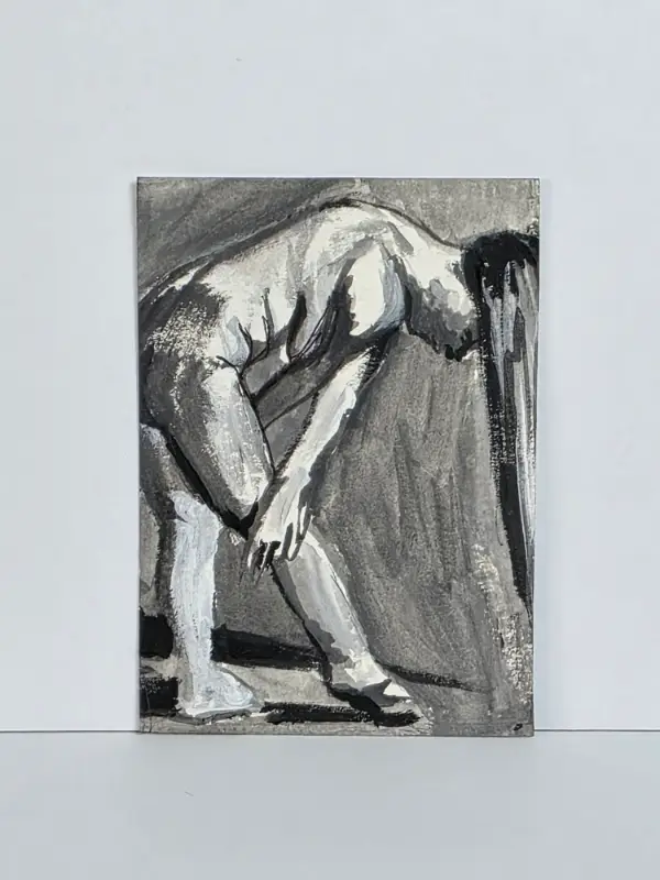 Nude Value Study - 1 aceo art card