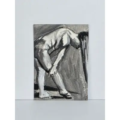 Nude Value Study - 1 aceo art card thumbnail 1