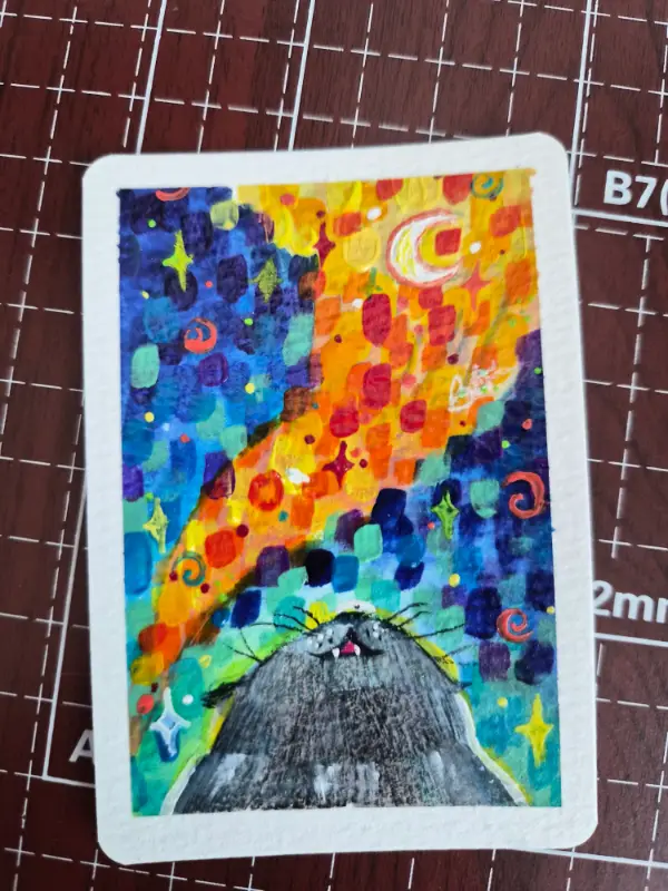 Twilight Sky aceo art card