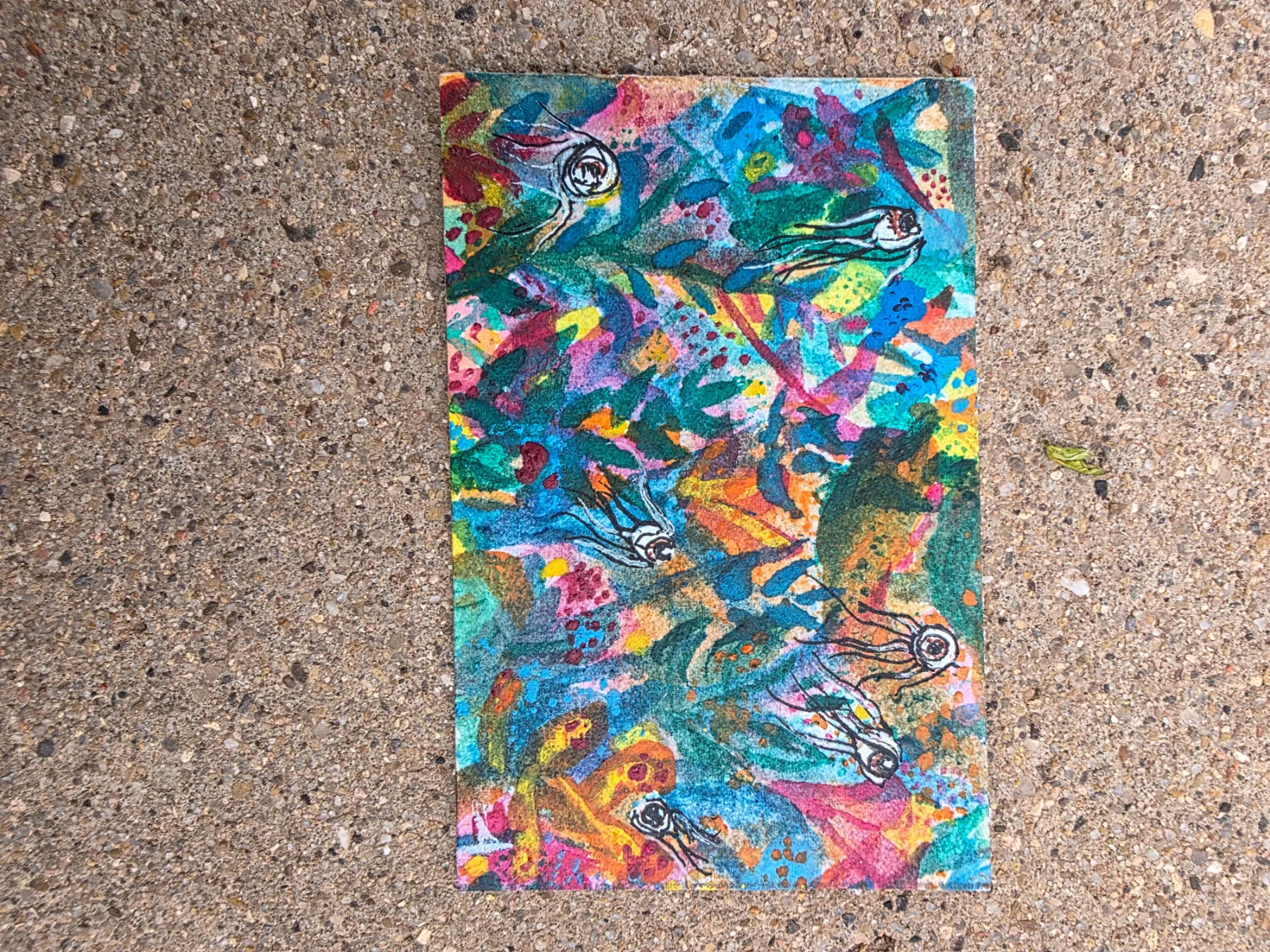 Floaters aceo art card