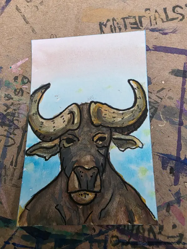 Buffalo Bill aceo art card