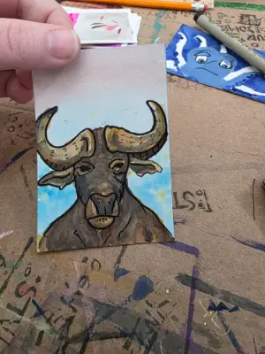 Buffalo Bill aceo art card thumbnail 2