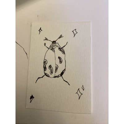 Beetle 4/4 aceo art card thumbnail 1