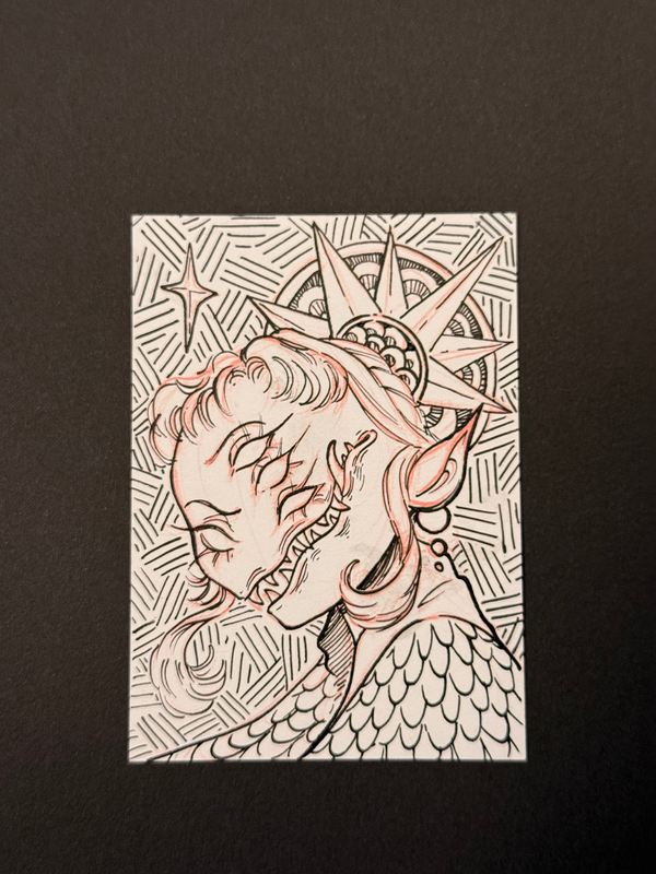 Sister Sun aceo art card