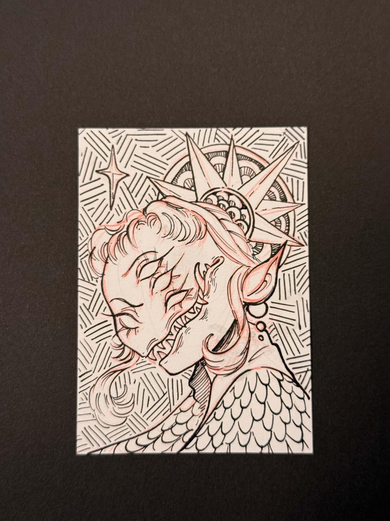Sister Sun aceo art card