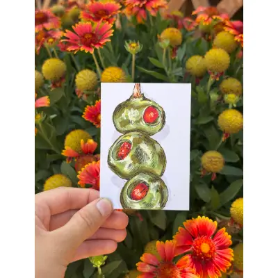 ACEO Original "Olive Stick" aceo art card thumbnail 1