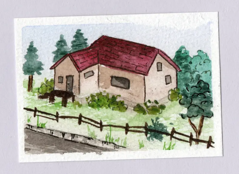 A Leadville Residence aceo art card