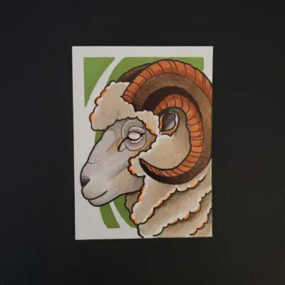 The Ram aceo art card thumbnail 2