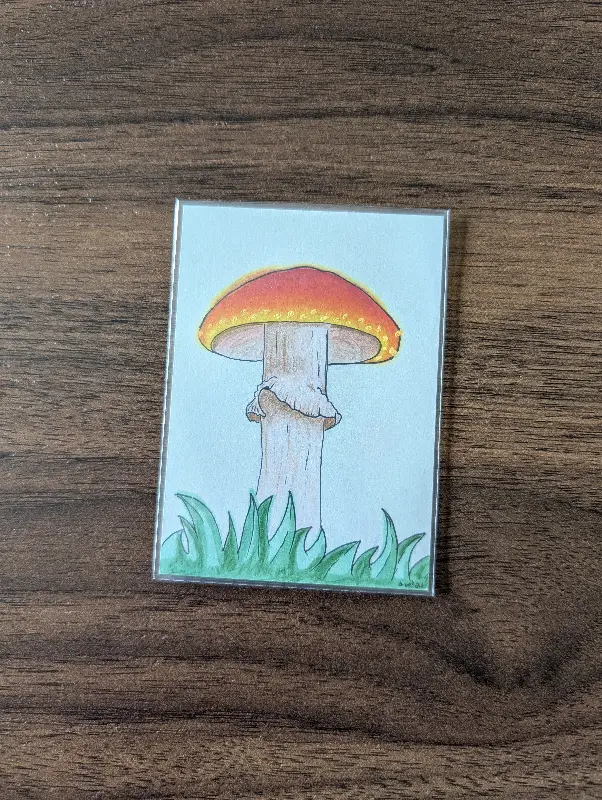 The Mushroom aceo art card