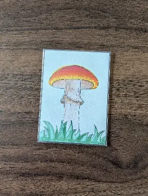 The Mushroom aceo art card thumbnail 1