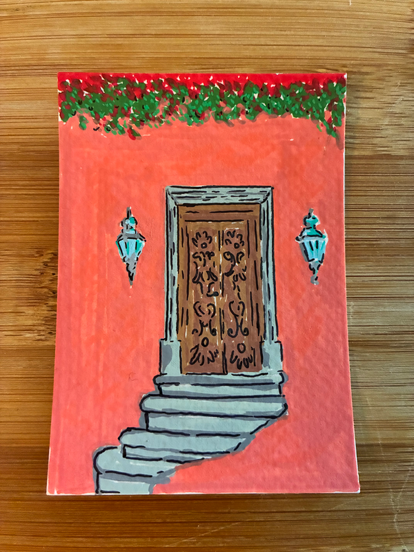 Door to nothing aceo art card