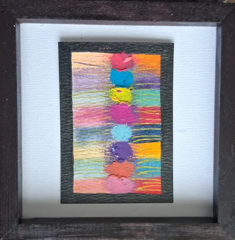 Color Blend aceo art card