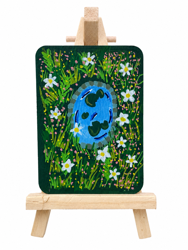 Sacred Pond aceo art card