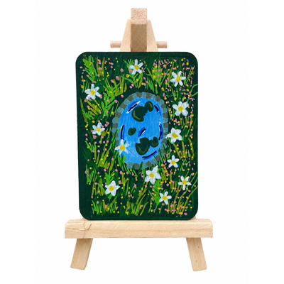 Sacred Pond aceo art card thumbnail 1