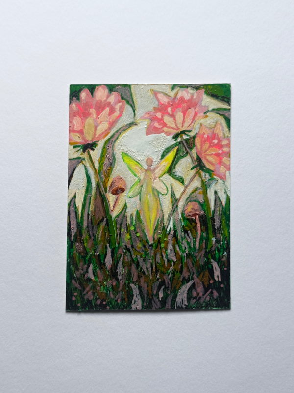 Flower Fairy aceo art card