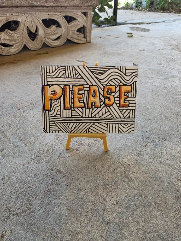 Manners aceo art card