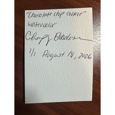 Chocolate Chip Cookie aceo art card thumbnail 2