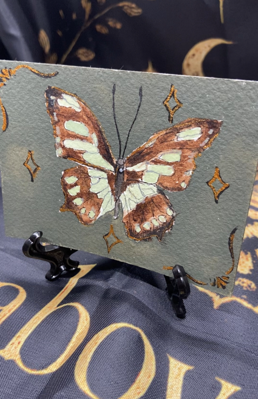 Whimsy Siproeta stelenes peruvianus aceo art card