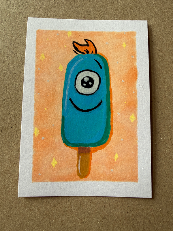 Cyclops Pop aceo art card