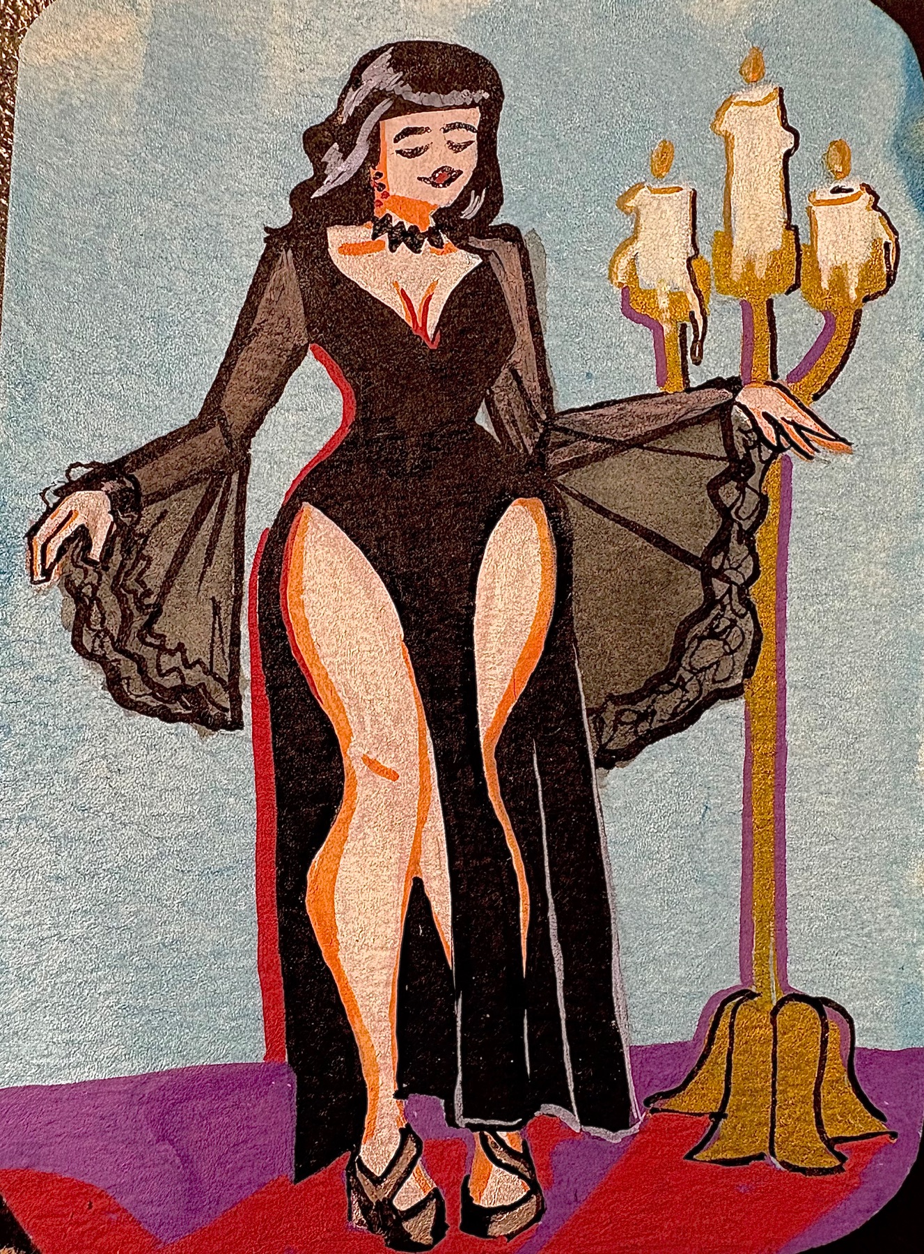 In The Night aceo art card