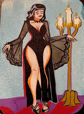 In The Night aceo art card thumbnail 1