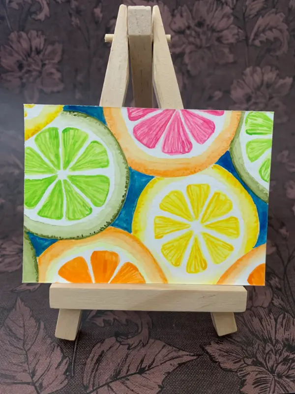 Citrus Dream 1 of 2 aceo art card