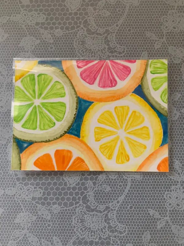 Citrus Dream 1 of 2 aceo art card