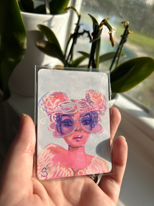 Angel Baby aceo art card