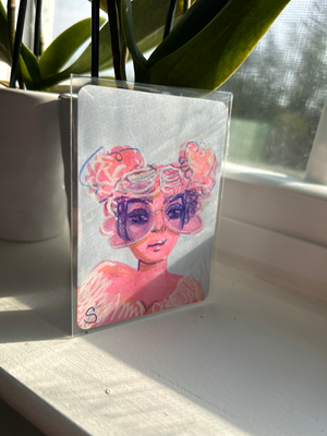 Angel Baby aceo art card thumbnail 2