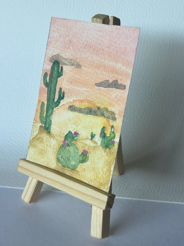 Homeward Glow aceo art card
