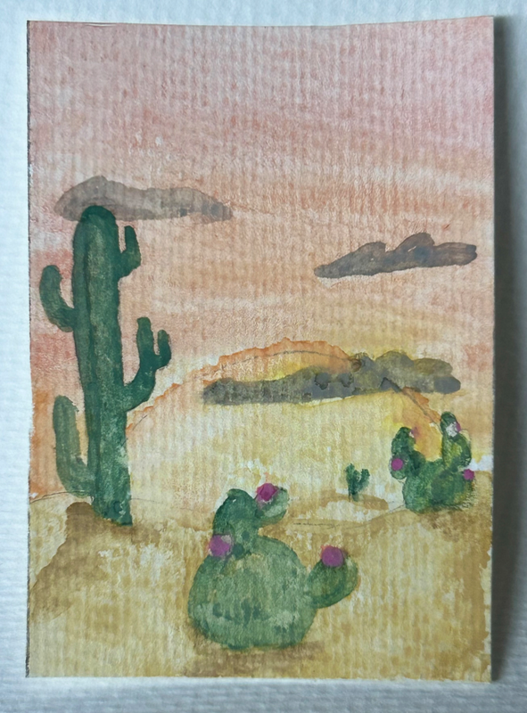 Homeward Glow aceo art card
