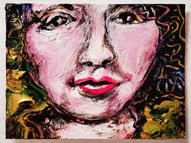 DOLL FACE 29 aceo art card