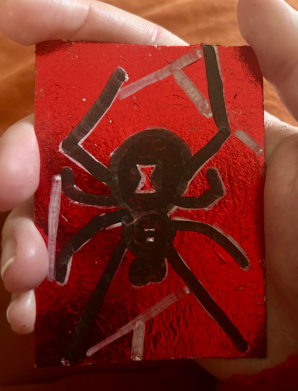 Shiny Spidey aceo art card