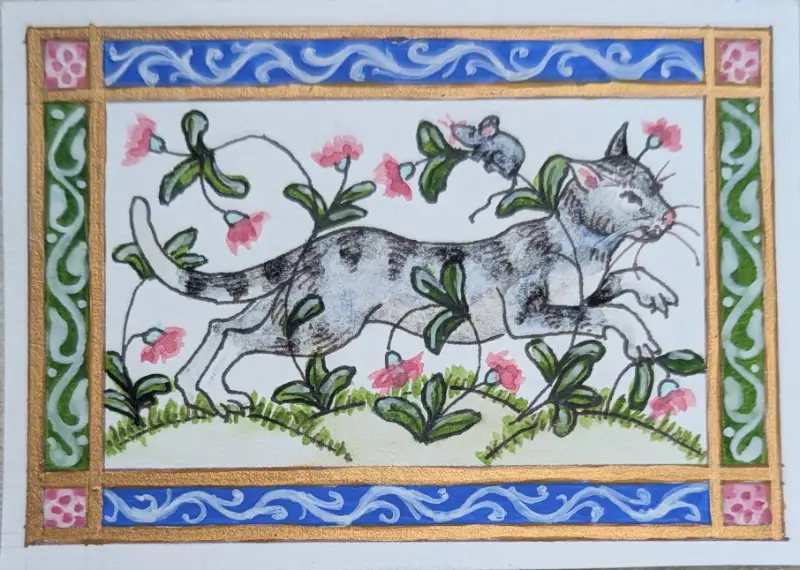 Hide and Seek aceo art card