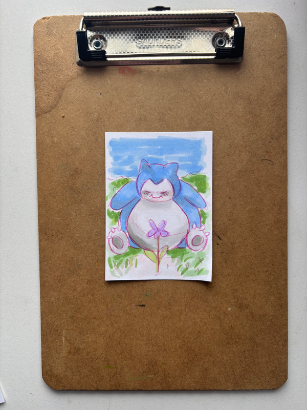 “Snorlax 2” Pokemon aceo art card