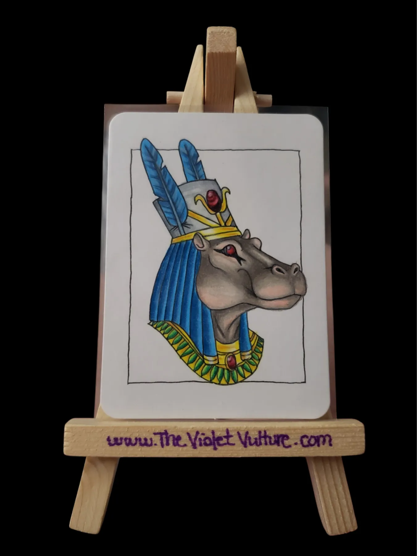Taweret Egyptian Pantheon aceo art card