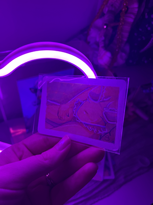 Man Spreading aceo art card thumbnail 2